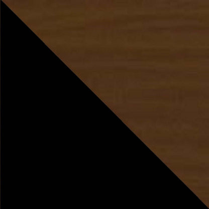 Table de nuit Mosholu de Manhattan Comfort avec 2 tablettes - noir et brun noix