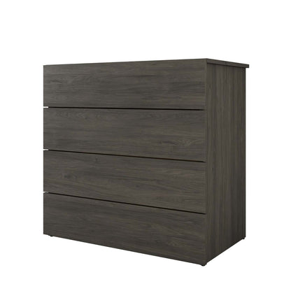 Commode à 4 tiroirs Nordika - Gris Écorce | Commode verticale Nordika à 4 tiroirs - gris écorce | D08HK6TG
