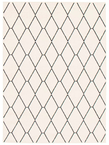 August White-Navy 6'7 x 9'6 Area Rug|Carpette August blanchebleu marine 6 pi 7 po x 9 pi 6 po|D86FF5ZC