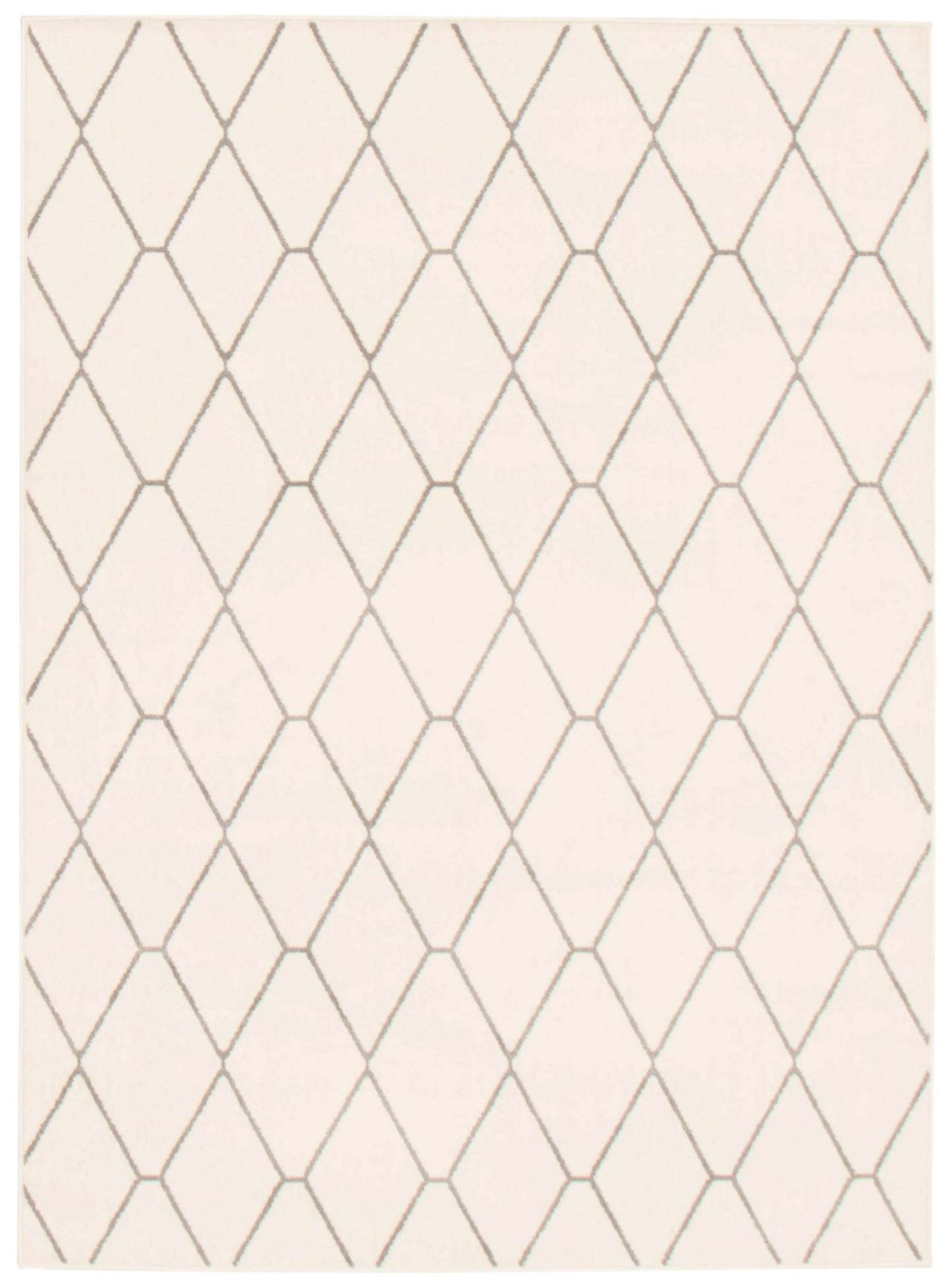 Tapis August blanc-gris 6'7 x 9'6 | D86FYI62
