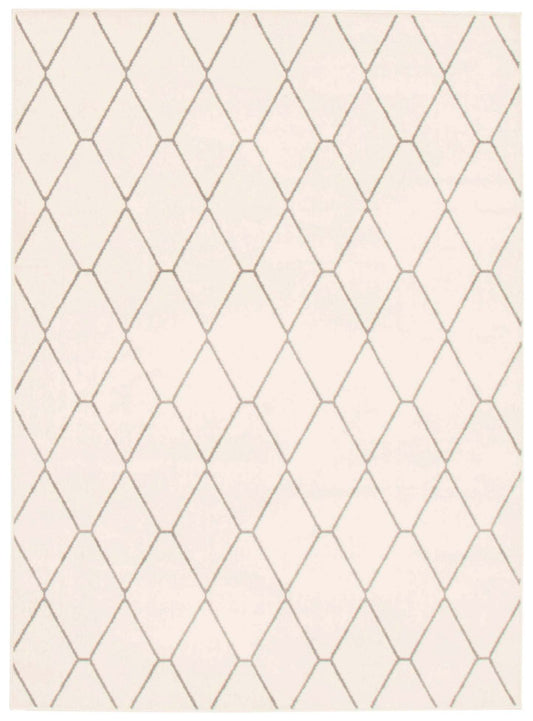 Tapis August blanc-gris 6'7 x 9'6 | D86FYI62
