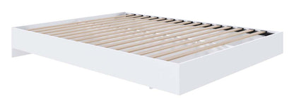 Lit plateforme queen Nordika - Blanc | Grand lit plateforme Nordika - blanc | D08HT2XR