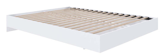 Lit plateforme queen Nordika - Blanc | Grand lit plateforme Nordika - blanc | D08HT2XR