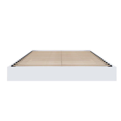 Lit plateforme queen Nordika - Blanc | Grand lit plateforme Nordika - blanc | D08HT2XR