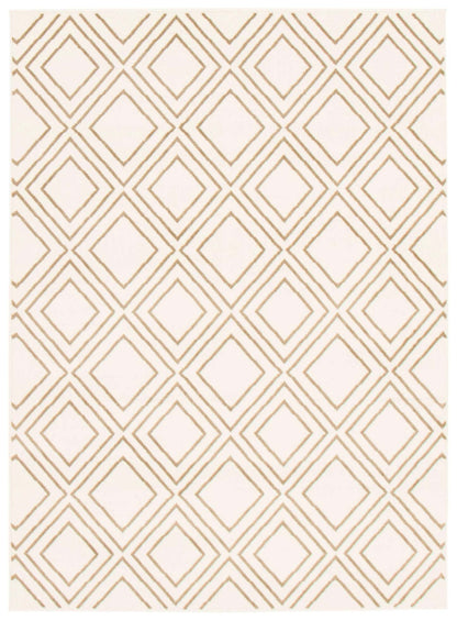 August Geod White-Tan 6'7 x 9'6 Area Rug|Carpette August blanc géodebrun clair 6 pi 7 po x 9 pi 6 po|D86FNPHR