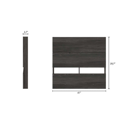 Tête de lit à panneau simple Nordika - Gris | Tête de lit à panneaux Nordika pour lit simple - grise | D08HX27E