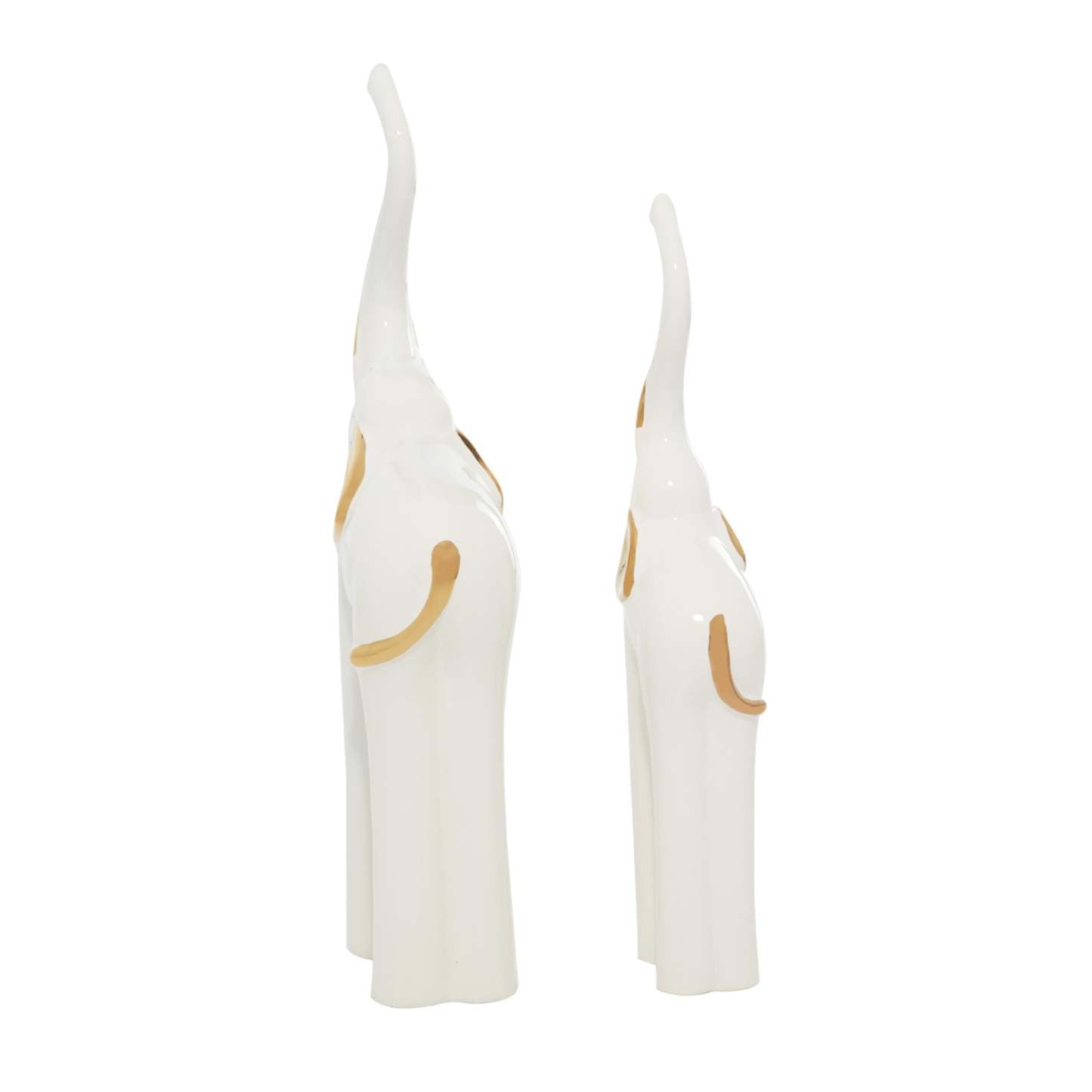 Céramique 14 Elephant - Set de 2|Éléphant de 14 po en céramique - ensemble de 2