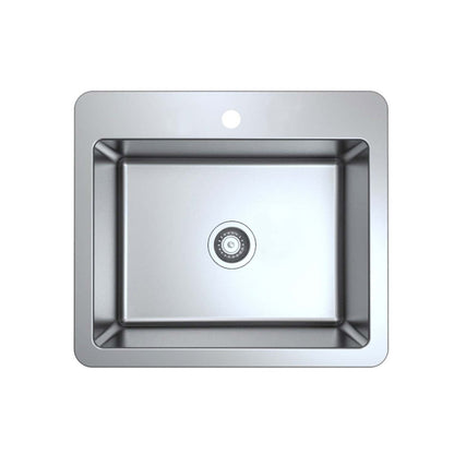 Ancona Valencia Series 25 Compact Dual Mount Kitchen Sink - AN-3340|Évier de cuisine compact sous plan ou en surface Ancona de série Valencia de 25 po - AN-3340|D77GI08B