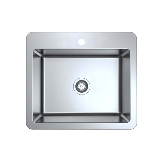 Ancona Valencia Series 25 Compact Dual Mount Kitchen Sink - AN-3340|Évier de cuisine compact sous plan ou en surface Ancona de série Valencia de 25 po - AN-3340|D77GI08B