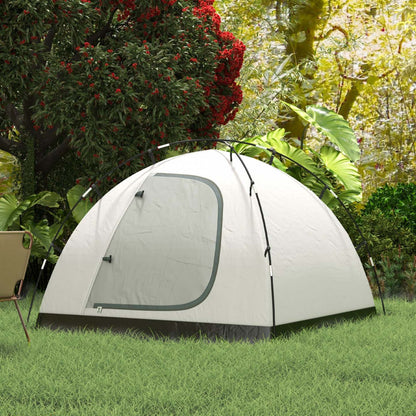 Outsunny Tente de Camping 3-4 Personnes, Tente Dôme Facile à Installer avec Porche