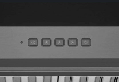 Hotte de cuisinière murale Hauslane 30 en acier inoxydable noir - WM-590BSS-30|Hotte de cuisinière murale Hauslane de 30 po en acier inoxydable noir - WM-590BSS-30