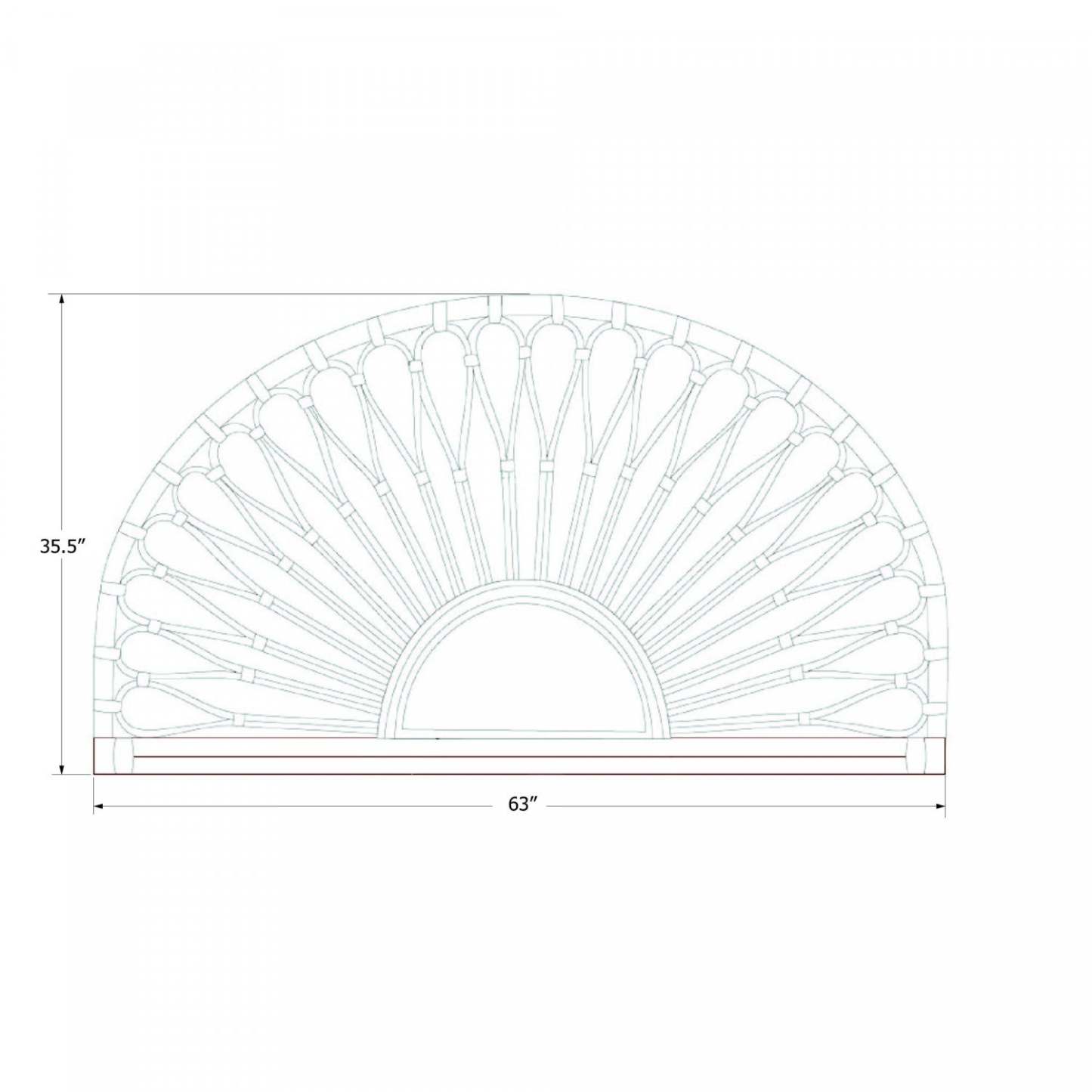 Tête de lit murale Balka - Fleur délicate | Tête de lit murale Balka - fleur délicate | D83GVCOV