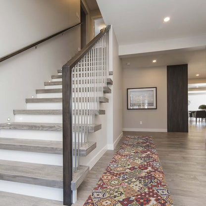 Tapis Bellezza Rouge / Vert 2'2 x 26'0|Carpette Bellezza rougevert 2 pi 2 po x 26 pi 0 po|D22E8V7C