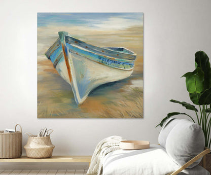 Œuvre d'art murale géante « Marée basse » 54 x 54