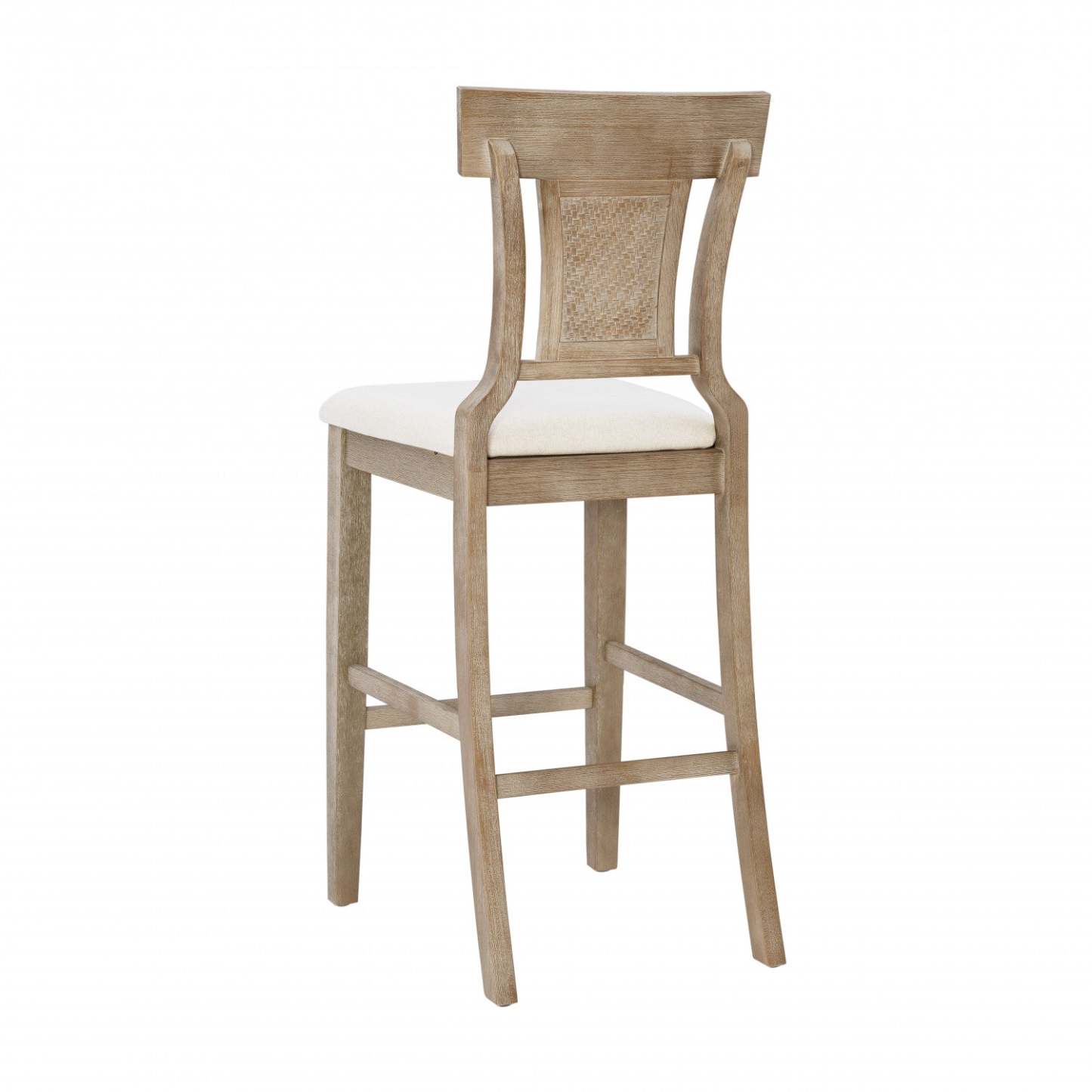 Tabouret de bar en tissu Rylan - Naturel|Tabouret de bar Rylan en tissu - naturel