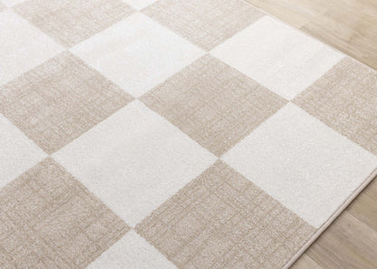Covington Modern Checkered Indoor Area Rug - 2'0 x 7'7|Carpette Covington à motif de damier moderne pour l'intérieur - 2 pi x 7 pi 7 po