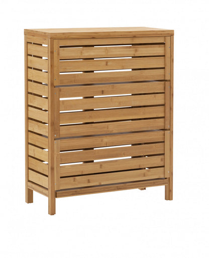 Bracken Bamboo 2-Door Floor Accent Cabinet - Naturel|Armoire décorative Bracken en bambou à 2 portes - naturelle