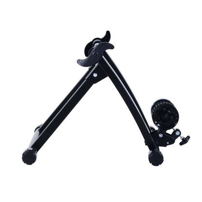 Soozier Velo D'interieur Velo D'exercice Trainer Support Stationnaire Ventilateur Pliant Turbo (noir