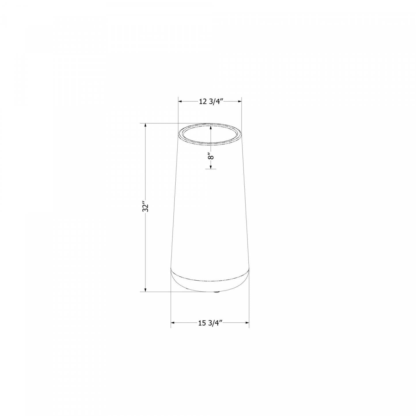 Dalya Tall Outdoor Pot Planter - Blue|Cache-pot haut Dalya pour l'extérieur - bleu