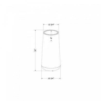 Dalya Tall Outdoor Pot Planter - Burnt Orange|Cache-pot haut Dalya pour l'extérieur - Terra Cotta