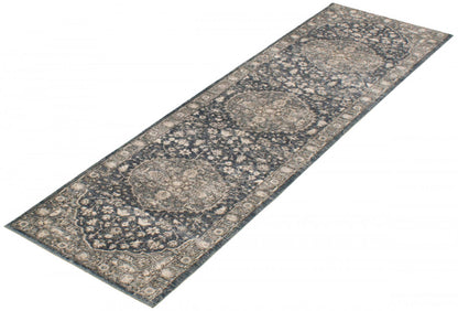 Octavian Tabriz Grey Area Rug - 2'7 x 8'2|Carpette Octavian Tabriz gris - 2 pi 7 po x 8 pi 2 po| D2ADBMPV