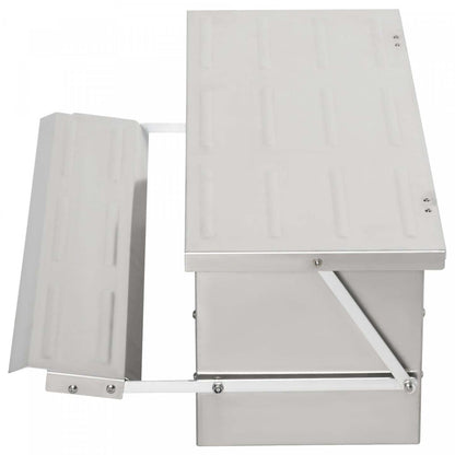 Pawhut Mangeoire Automatique Pour Poulets, Capacité De 22,5 Livres Mangeoire Pour Volailles Avec Treadle Auto-Ouvrant, Résistant Aux Intempéries