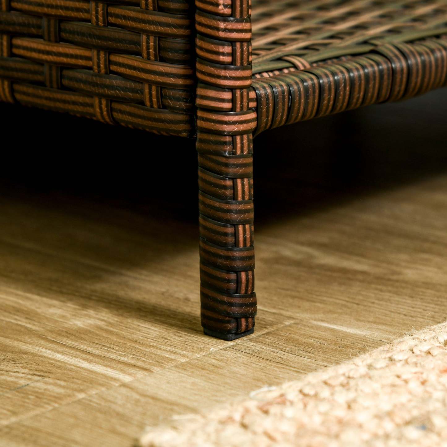 Pawhut Lit En Rotin Pour Chiens Et Chats De Petite Taille Et De Taille Moyenne, Niche En Osier Pour Extérieur Avec Résistance à L'eau