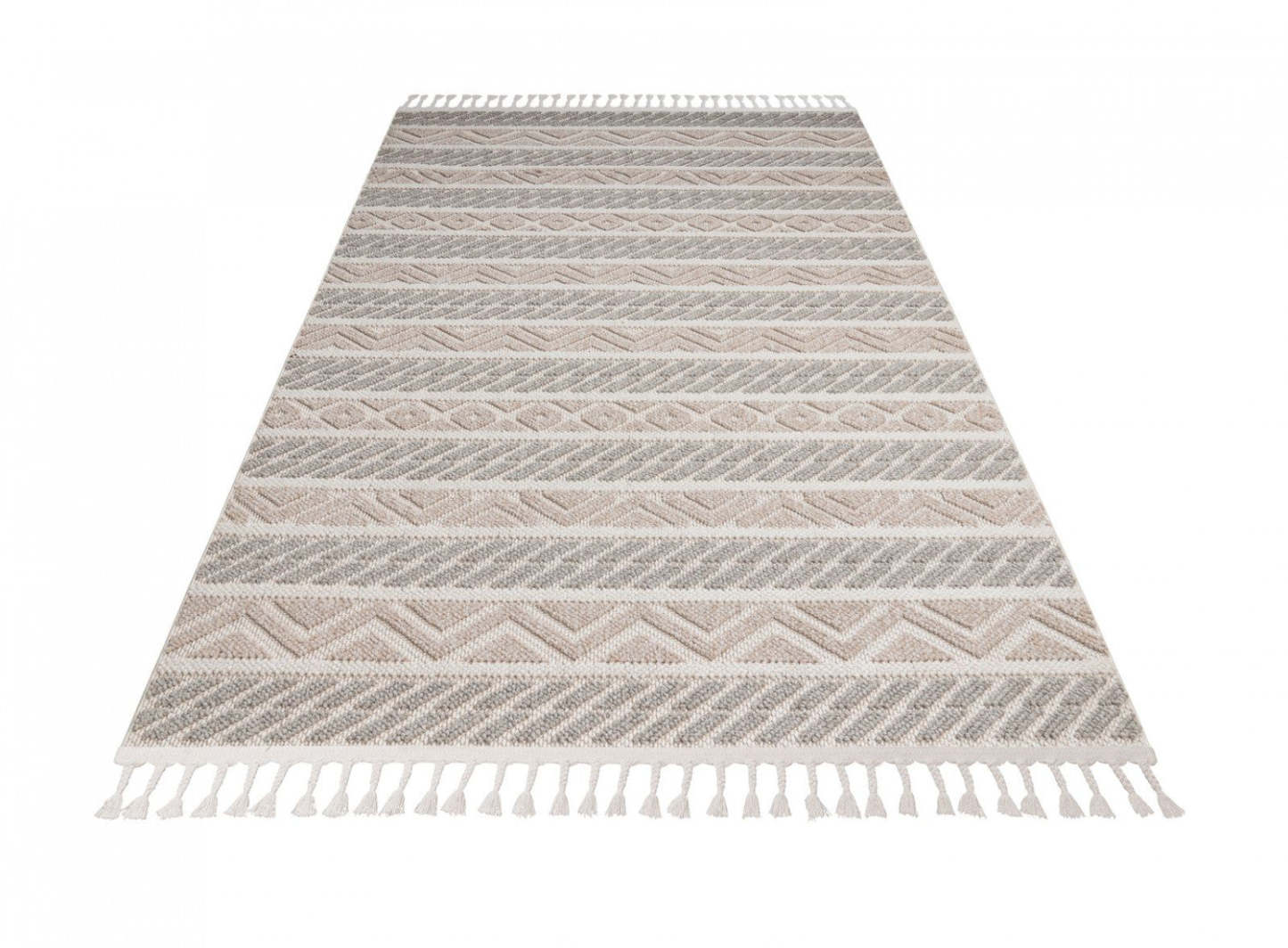 Athena Beige Indoor/Outdoor Area Rug - 5.3 X 7.6 | Tapis Beige D’intérieur/Extérieur Athena - 5.3 X 7.6