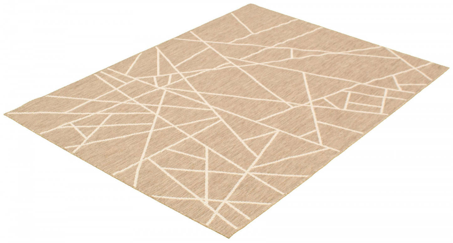 Tapis Sadie Abstract Taupe-Champagne - 2,39 m x 3,10 m | D2AWI30A