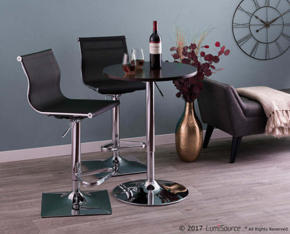 LumiSource Adjustable Contemporary Bar Dining Pub Table - Black|Table de bar, salle à manger ou pub contemporaine réglable - noire