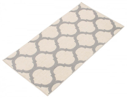 Tapis Sophie gris clair - 81 x 150 cm | D86FI3UM