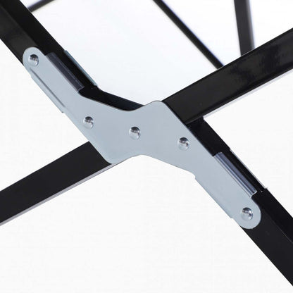 Outsunny 76 Lit de camping pliable pour deux personnes avec sac de transport, noir