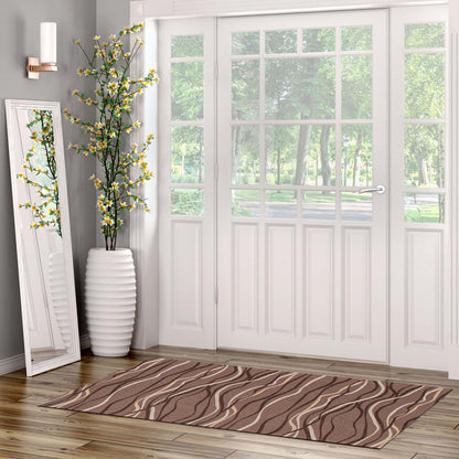 Tapis Bellezza Brun 2'2 x 3'0 - S de 2|Tapis Bellezza brun 2 pi 2 po x 3 pi 0 po - Ensemble de 2|D2105IUF