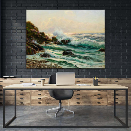 Main Seascape I Giant Art 72x54 Wall Art|Œuvre d’art murale Giant Art « Main Seascape I » 72 x 54