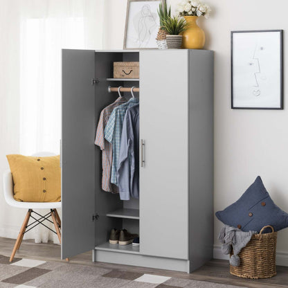 Armoire-penderie Elite - Gris|Armoire-penderie Elite - grise