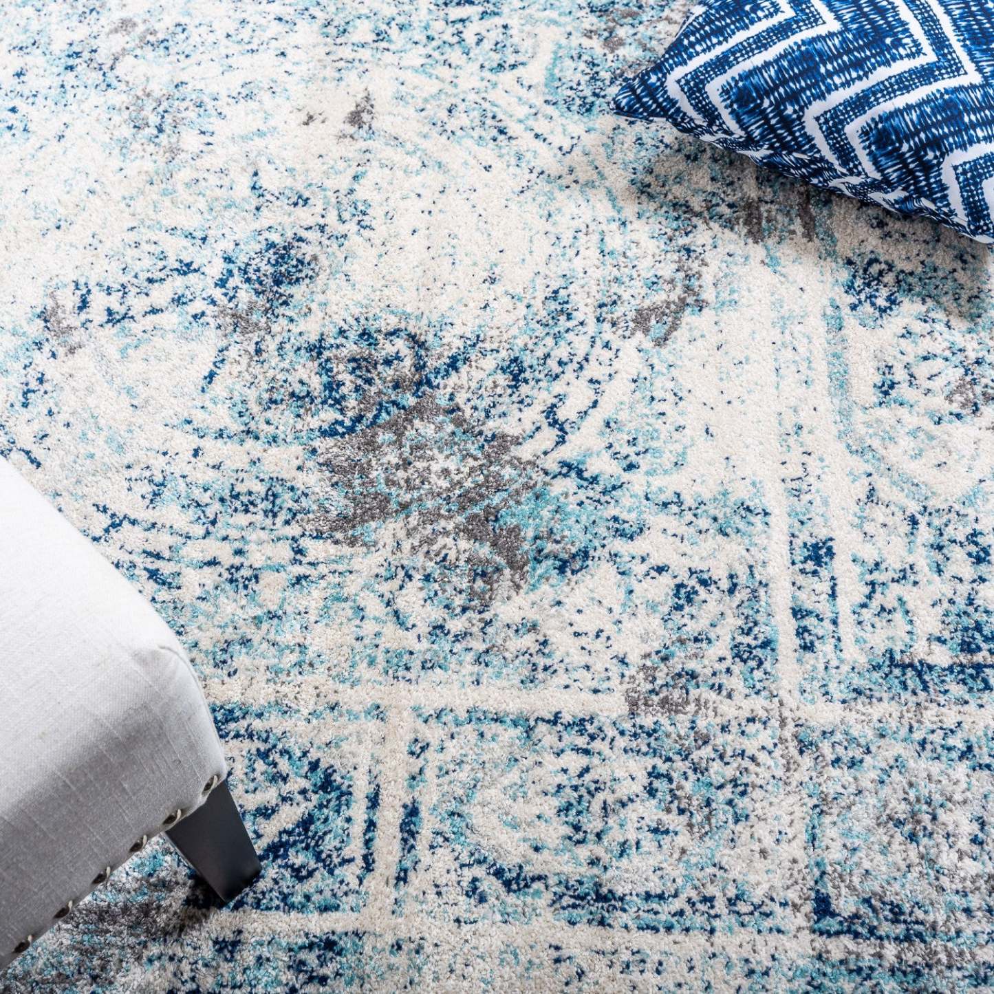 Tapis Roma Tempo bleu marine 4x6 | Tapis Roma Tempo bleu marine 4 x 6 | D80G6ENO