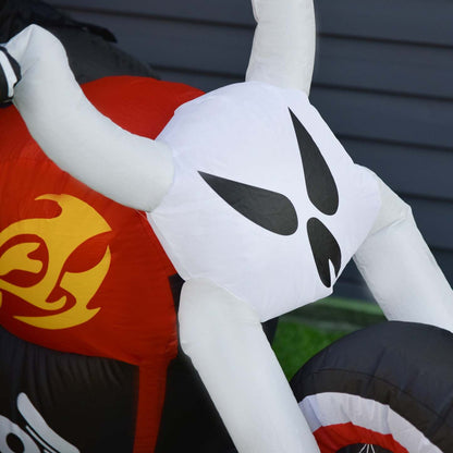 Homcom 4ft Grim Reaper Gonflable Halloween Décoration|Homcom Fantôme Gonflable d'Halloween