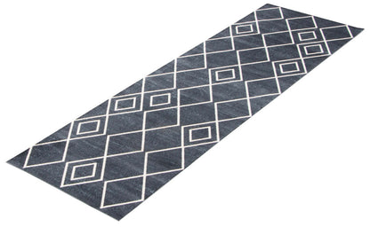 Tapis Kenza bleu lavable en machine - 2'6 x 8'0|Carpette Kenza bleue lavable à la machine - 2 pi 6 po x 8 pi 0 po|D86FTADP