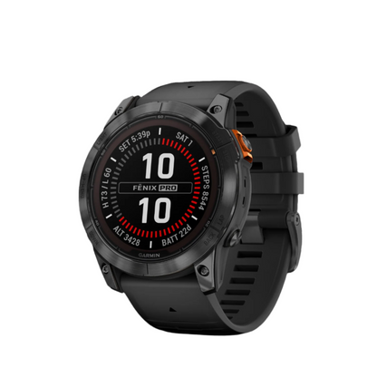 Garmin Fenix® 7x Pro Gps Smartwatch - Health Monitoring With Solar Charging, 51mm - Slate Grey|Garmin Fenix® 7x Pro Montre Gps Intelligente - Suivi De La Santé Avec Chargement Solaire, 51 Mm - Gr