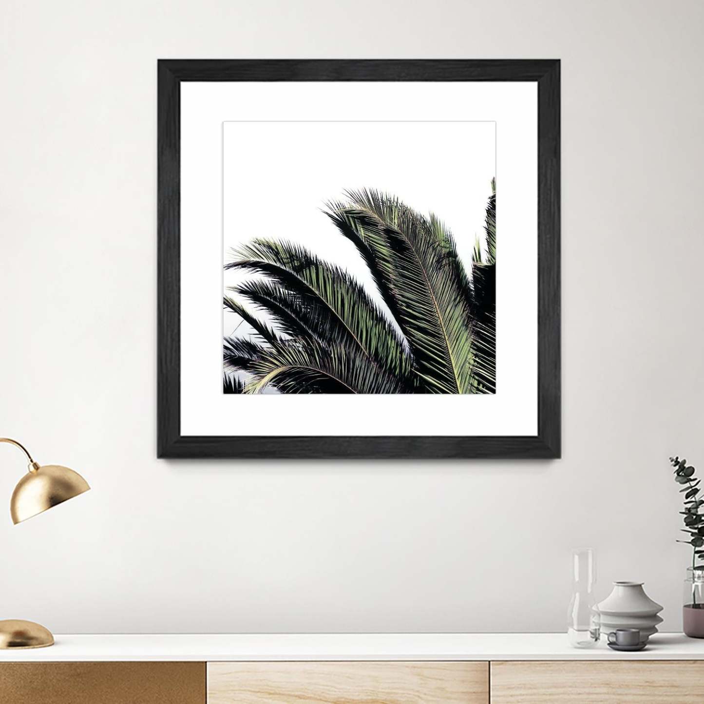 Cape Storm Matted and Framed Black 30x30 Wall Art|Œuvre d'art murale encadrée noire et mate « Cape Storm » 30 x 30