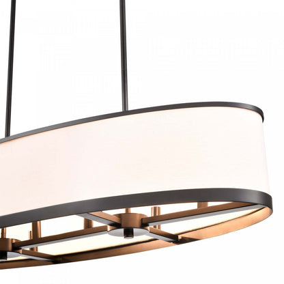 Luminaire d'îlot à 8 lampes High Street De 15 po, noir | Luminaire d'îlot à 8 lampes High Street De 15 po, noir