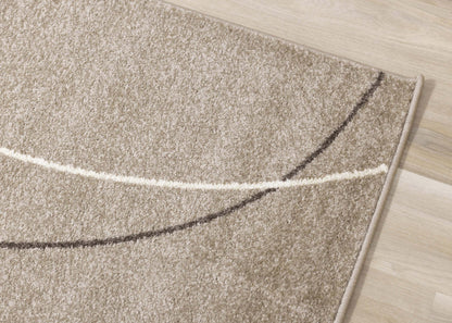 Carpette Charlotte à motif géométrique abstrait - 6 pi 7 po x 9 pi 6 po