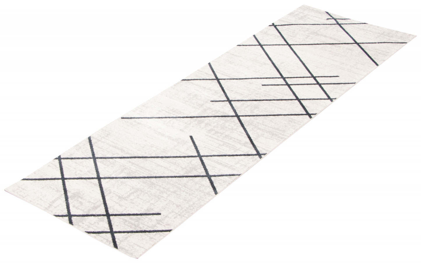 Tapis Damali ivoire/bleu lavable en machine - 2'6 x 8'0|Carpette Damali ivoire et bleue lavable à la machine - 2 pi 6 po x 8 pi 0 po|D86FTX9P