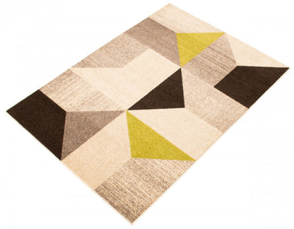 Tapis Hadley gris/vert 201 x 290 cm | D27ENLUA