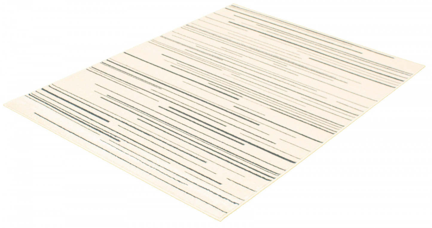 Faith Cream-Prol Area Rug - 3'11 x 5'7|Tapis Faith crème-couleur pétrole - 3 pi 11 po x 5 pi 7 po| D2978NT9