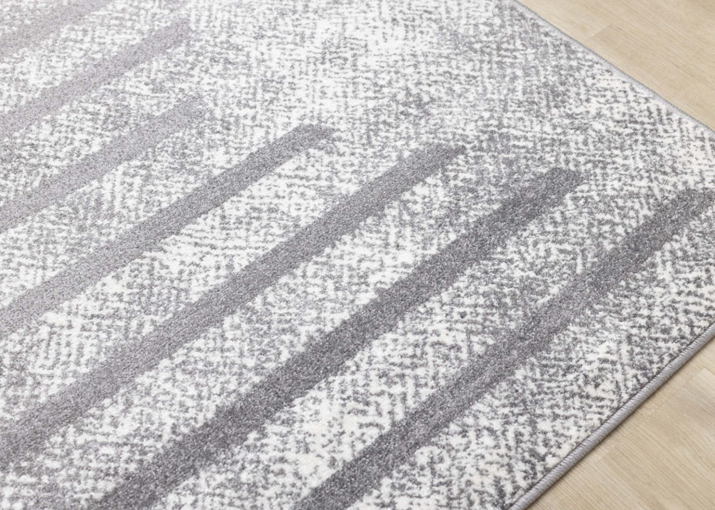Carpette Covington à motifs de lignes géométriques vieillies pour l'intérieur - 7 pi 10 po x 10 pi 6 po