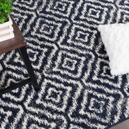 Lav Mosaïque bleu marine 5 x 8 | Carpette Lav Mosaic bleu marine 5 x 8 | D80GJ2V7