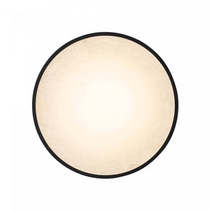 Dax Plafonnier LED intégré 15, noir, laiton avec lampe en verrerie en albâtre | Plafonnier Semi-encastre A Del Integrees Dax De 15 po, Noir, Laiton Avec Verre D'albatre