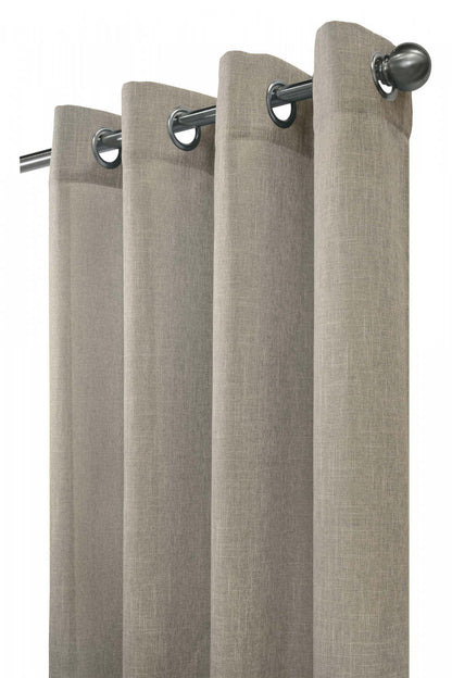 Habitat Limbourg Linen Light Filtering Grommet Curtain Panel - 52 x 84|Panneau de rideau filtrant la lumière à œillets Limbourg apparence lin d'Habitat - 52 x 84