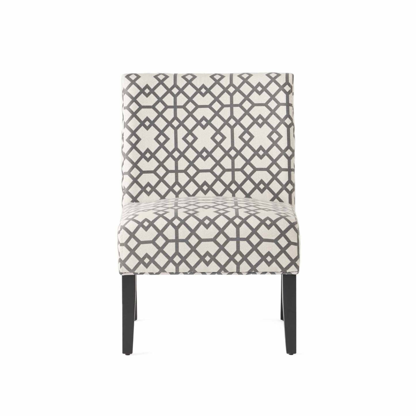 Oliver, ensemble de 2 chaises d'appoint en tissu d'apparence lin avec pieds en bois d'hévéa, gris et ivoire | Lot De 2 Fauteuils D'appoint Oliver En Tissu aspect lin Avec Pieds En Bois D'hévéa - Gris Et Ivoire